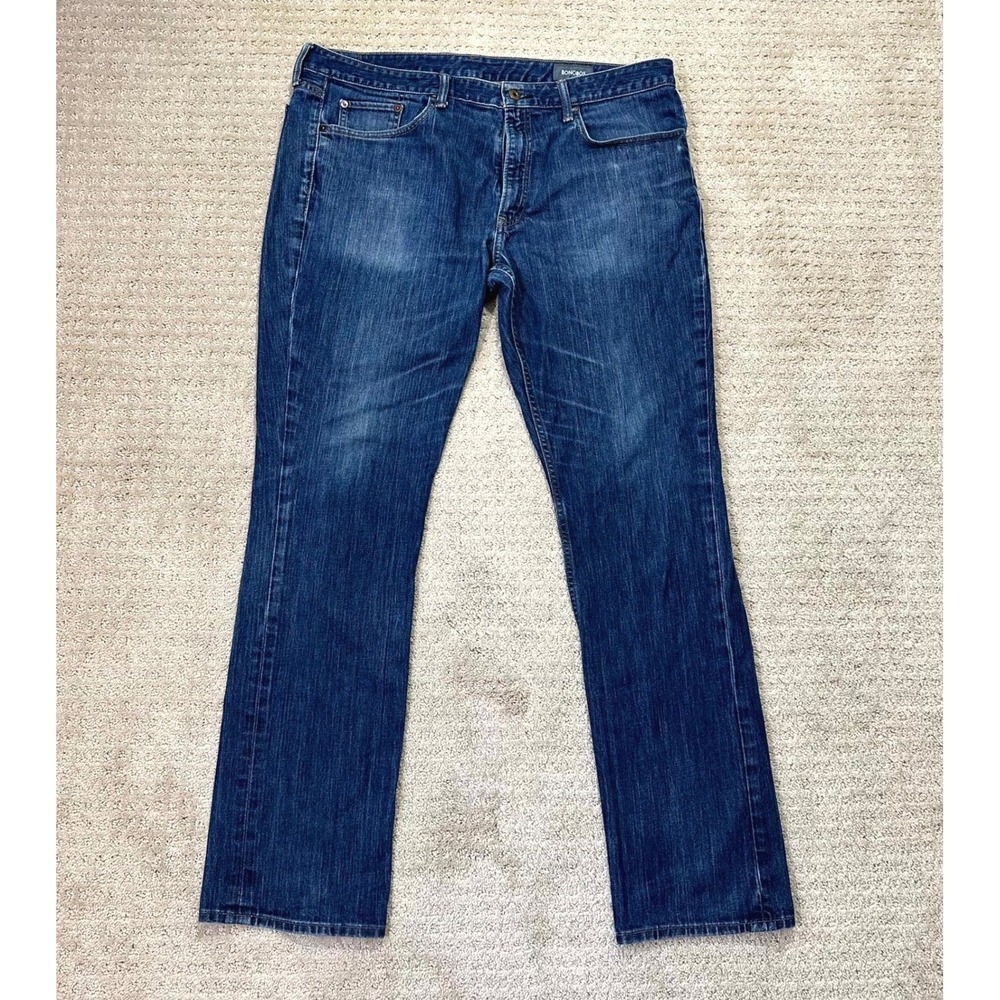 Bonobos The Blue Jean Mens 40x34 Dark Wash Cotton Blend Straight Leg Denim Jeans
